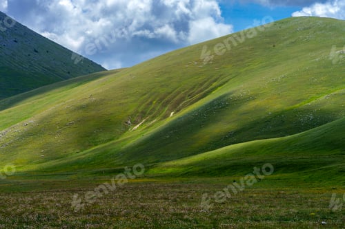 Preview: Mountain landscape at Gran Sasso Natural Park, in Abruzzo, Italy