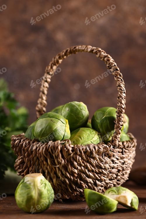 Preview: fresh organic food vegetable brussels sprouts