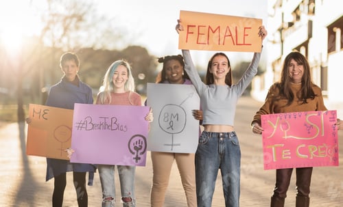 Preview: multicultural and diversity group pride for equality demonstration women international day