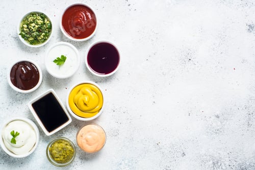 Preview: Sauce set assortment - mayonnaise, mustard, ketchup and others o