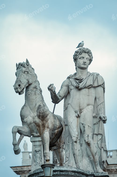 Preview: The statue of Castore in Campidoglio square in Rome