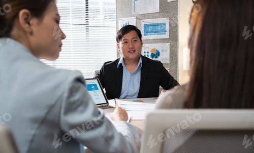 Preview: Business team Asian meeting in office