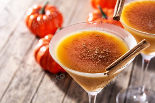 Preview: Pumpkin cocktail in glass