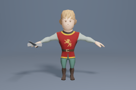 Preview: Medieval character soldier 2