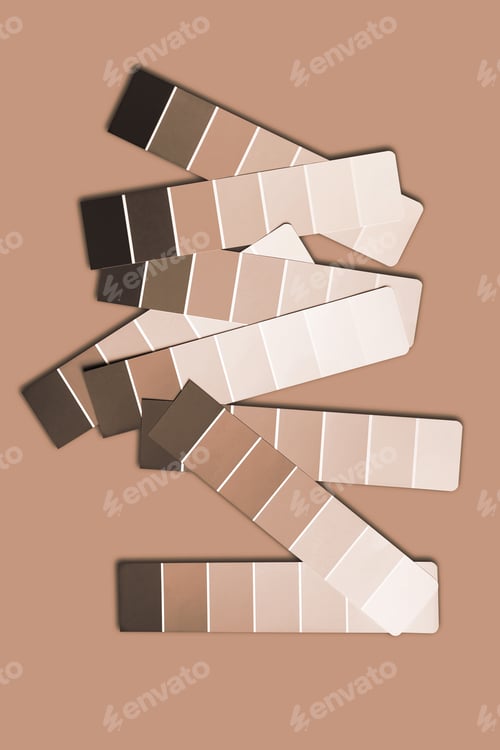 Preview: Color samples palette design catalog