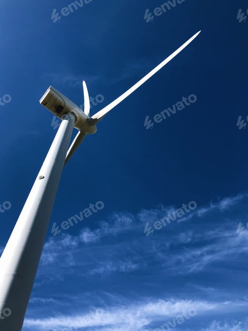 Preview: Wind mill agains blue sky
