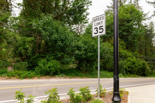Preview: Road Safety Reminder about Speed Limit 35 Sign