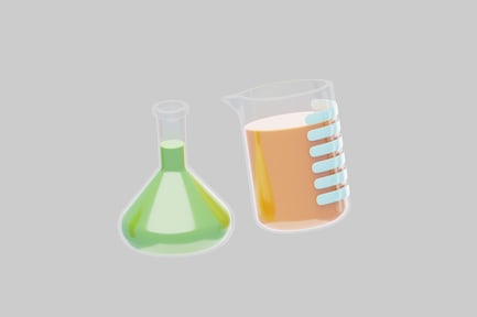 Preview: Beaker and flask chemistry set