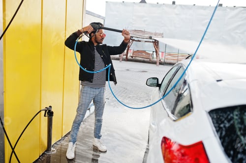 Preview: Asian man and car
