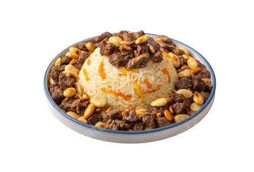 Preview: Traditional pilaf; carrot, meat pilaf, Persian pilaf. Turkish name; Acem pilavi