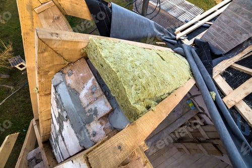 Preview: Roof construction and insulation with mineral wool.