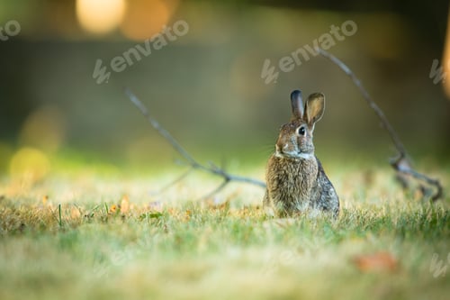 Preview: Cute rabbit in grass