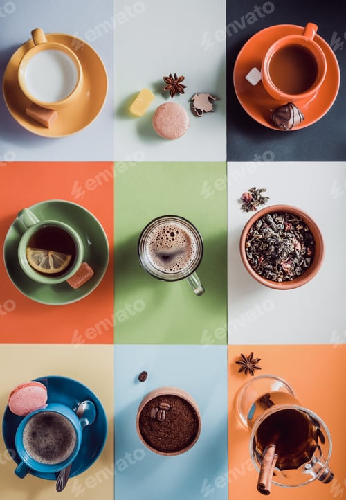 Preview: cup of coffee, tea and other drinks