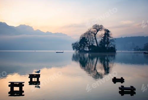 Preview: Zen sunrise by the lake