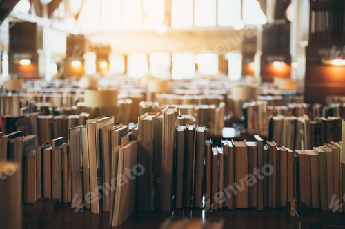 Preview: Bookshelves in public libraries, Conceptual of education