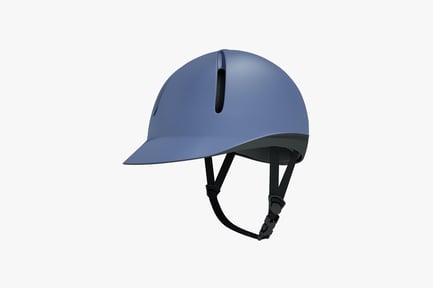 Preview: Helmet with curved brim and adjustable straps