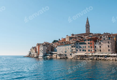 Preview: Cityscape of idyllic coastal town of Rovinj in Croatia.