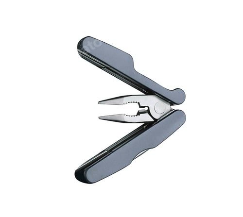 Preview: Steel multitool isolated on white background