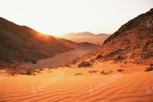 Preview: Sunrise over desert