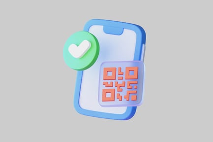 Preview: Smartphone qr code verification icon