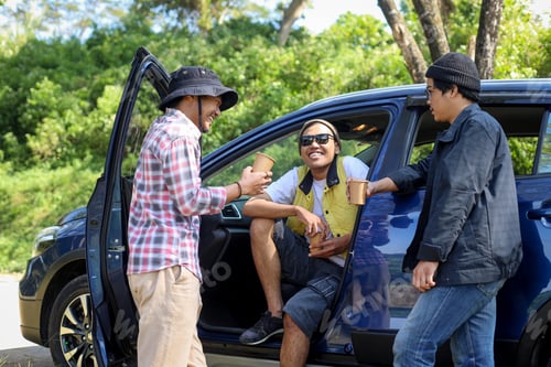 Preview: friends having fun on road trip
