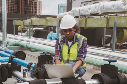Preview: Industrial engineer work on site. engineer visit and inspection site engineer at industrial site
