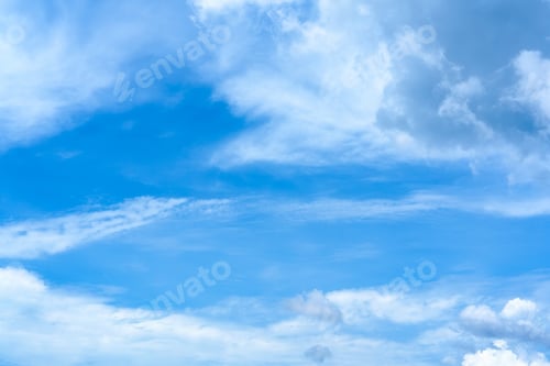 Preview: White cloud and blue sky in sunny day