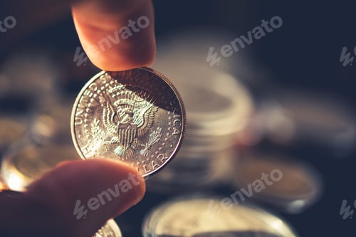 Medio dólar americano de plata