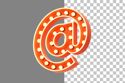 Preview: Marquee Lights Add Sign 3D Icon