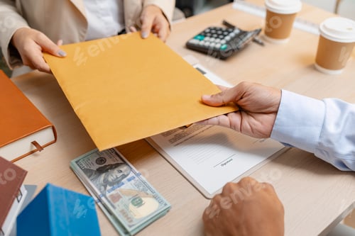 Preview: A real estate agent discussing house purchase details with a client