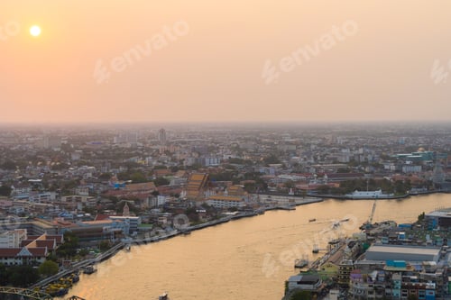 Preview: Bangkok Downtown. Thailand. Financial district and business in urban city in Asia.
