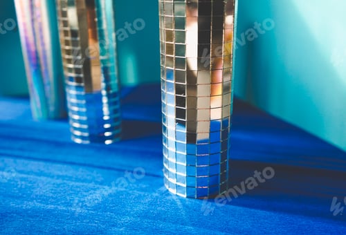 Preview: Background of a retro disco set in scale