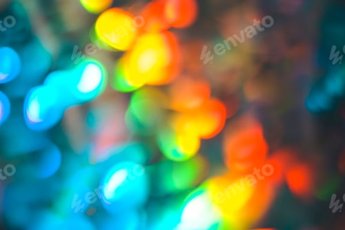 Preview: Abstract and pattern background in intense rainbow light colors