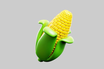 Preview: Cartoon style corn on the cob