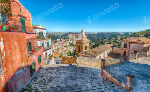 Preview: Sunrise at the old baroque town of Ragusa Ibla in Sicily