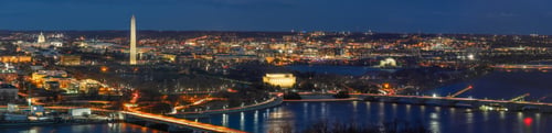 Preview: Panorama Top view scene of Washington DC down town which can see United states Capitol