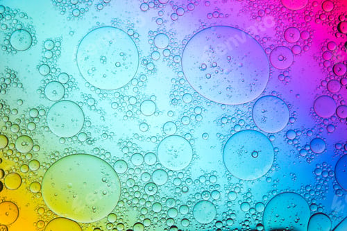 Preview: Textured background of water drops on multicolored surface
