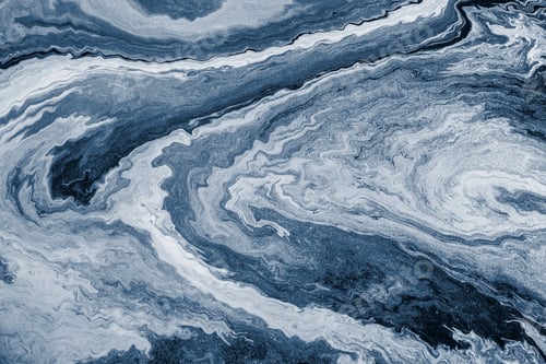 Preview: Blue fluid art marbling paint textured background