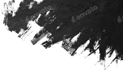 Preview: Ink splashes isolated on white background.