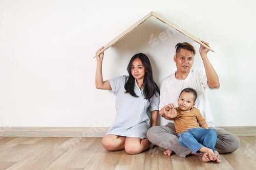 Preview: Happy Family. Family Insurance Concept