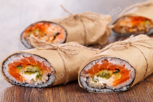 Preview: Sushi burrito - new trendy food concept