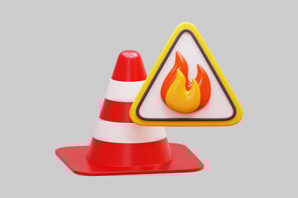 Preview: Fire Hazard Warning Safety Cone