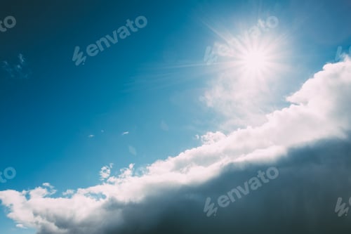 Preview: Clouds and Blue Sky With Sunlight Shining