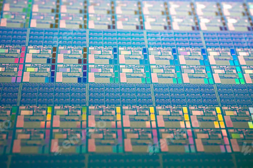 Preview: Silicon wafer for manufacturing semiconductor of integrated circuit.