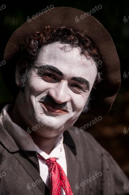 Preview: Portrait of impersonator as a joker, India.
