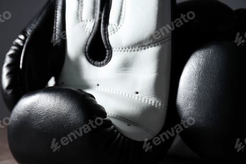 Preview: Concept of boxing and sport lifestyle with boxing gloves