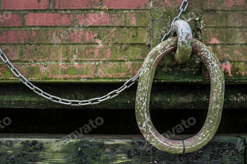 Preview: Rusty mooring by the River Thames, South Bank, London, England
