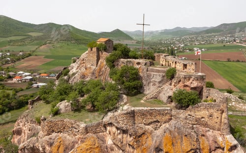 Preview: Aerial view of Kveshi fortress
