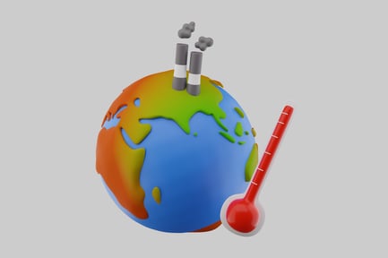 Preview: Global warming earth thermometer smoke