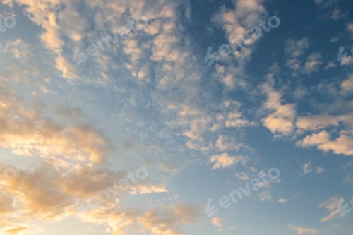 Preview: colorful dramatic sky with cloud at sunset